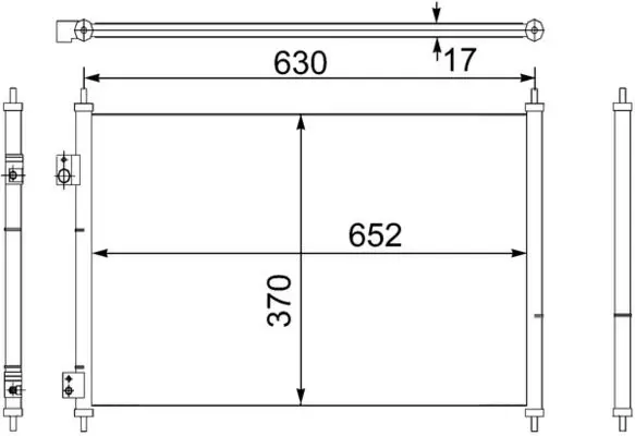 MAHLE AC755000S Конденсатор, кондиционер