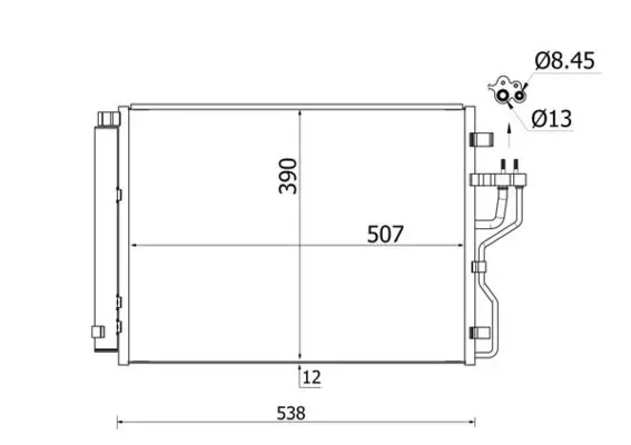 AC 768 000S Конденсер кондиционера