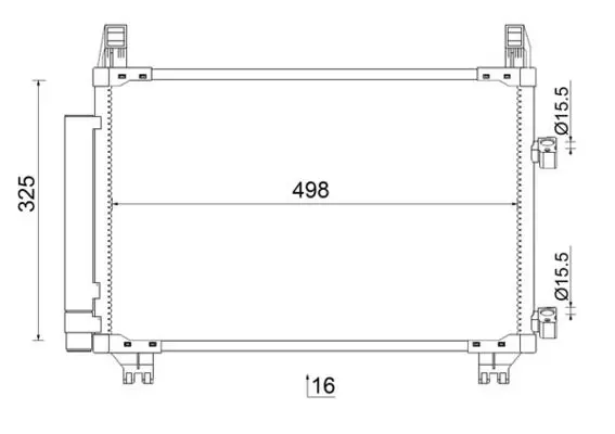 MAHLE AC793000S Конденсатор, кондиционер