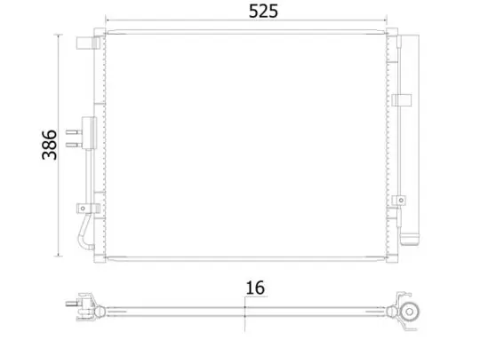 AC 957 000S Конденсер кондиционера