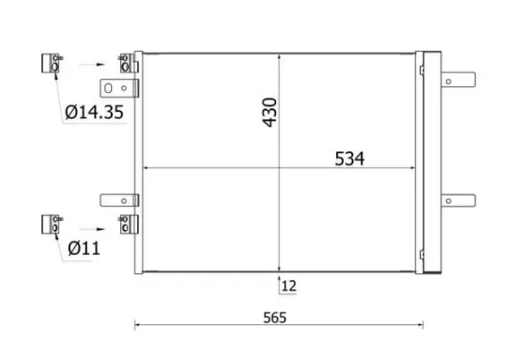 MAHLE AC965000S Конденсер кондиционера