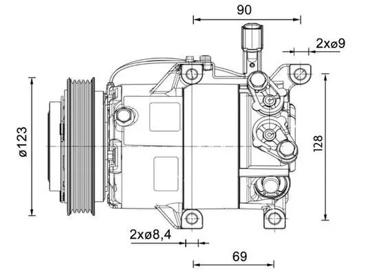 ACP 1459 000P Компрессор, кондиционер