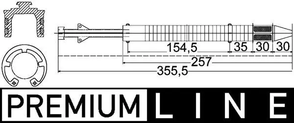 MAHLE AD183000P Осушитель, кондиционер