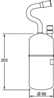 MAHLE AD34000S Фильтр-осушитель и аккумулятор