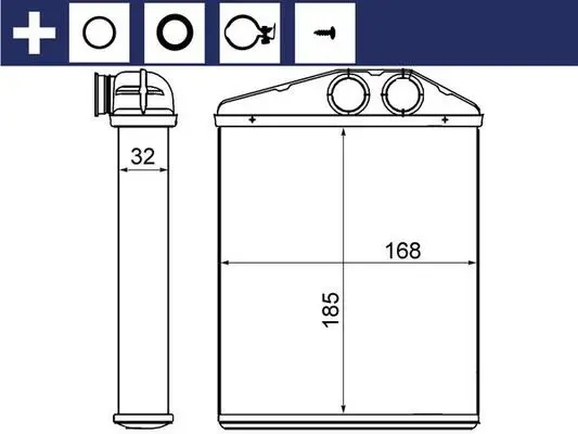MAHLE AH13000S Теплообменник салона