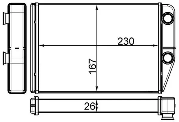 MAHLE AH225000S Теплообменник салона