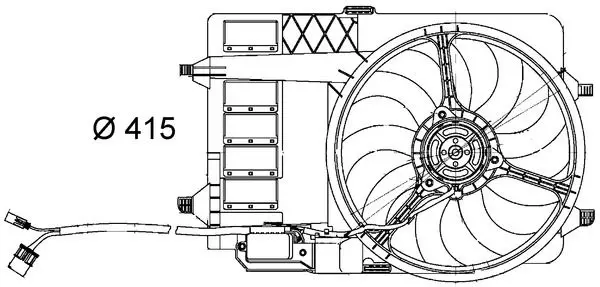 MAHLE CFF29000S Вентилятор, охлаждение