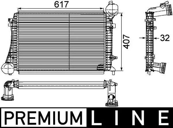 MAHLE CI166000P Интеркулер