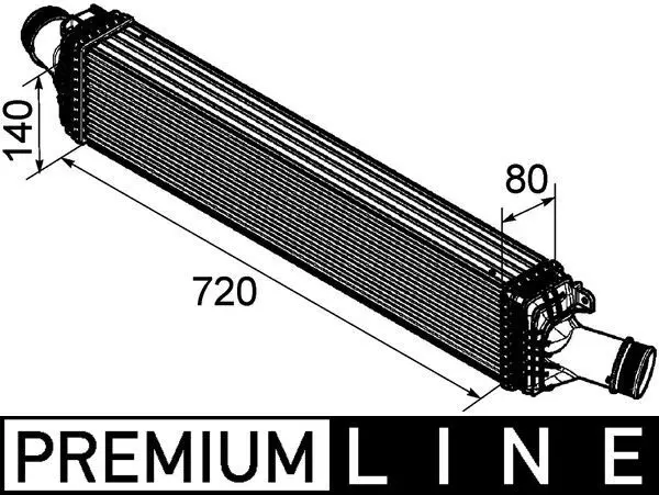 MAHLE CI169000P Интеркулер AUDI A4 / A5 / Q5