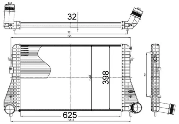MAHLE CI517000S Интеркулер