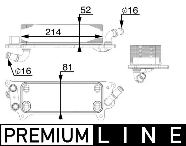 CLC 77 000P радиатор масляный