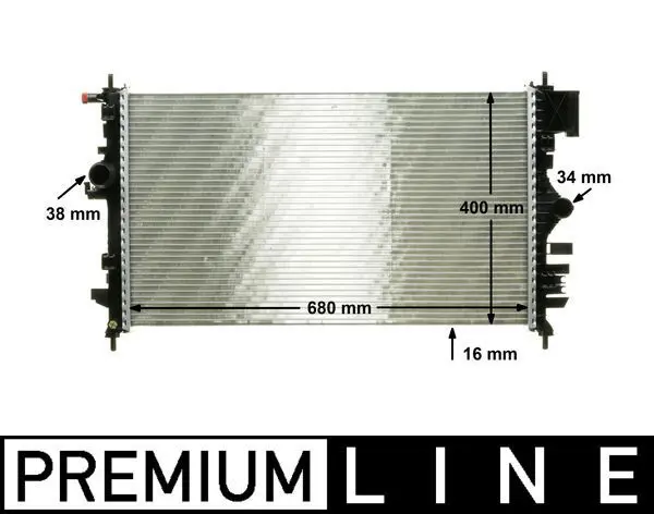 CR 1099 000P Радиатор охлаждающей жидкости