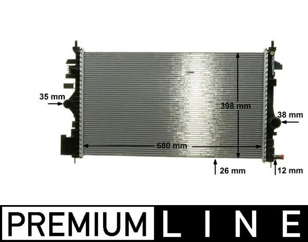 CR 1102 000P Радиатор, охлаждение двигателя