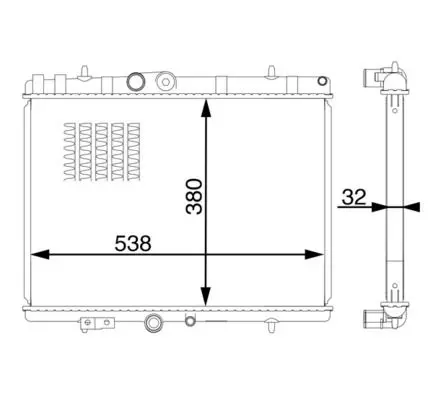 MAHLE CR1597000S Радиатор, охлаждение двигателя