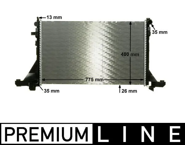 MAHLE CR1770000P Радиатор, охлаждение двигателя
