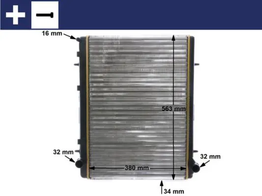 MAHLE CR2033000S Радиатор охлаждающей жидкости