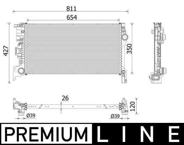 MAHLE CR2335000P Радиатор охлаждающей жидкости