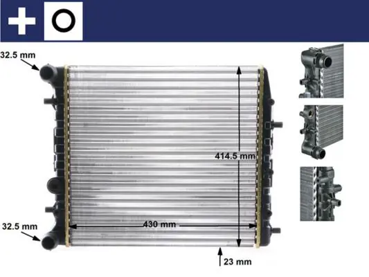 MAHLE CR454000S Радиатор охлаждающей жидкости