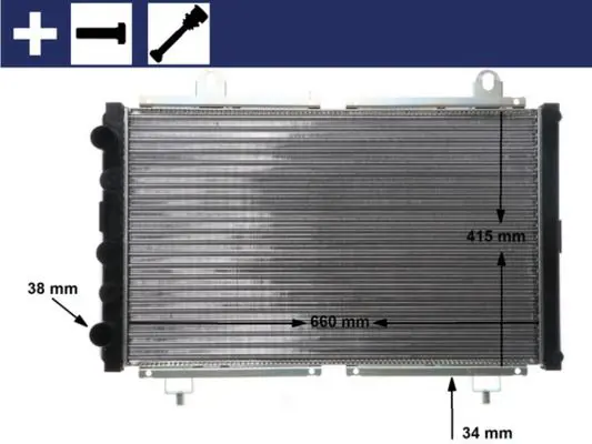 MAHLE CR499000S Радиатор, охлаждение двигателя