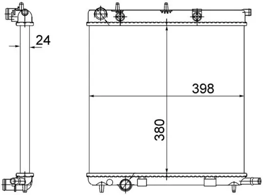 CR 556 002S Радиатор охлаждающей жидкости