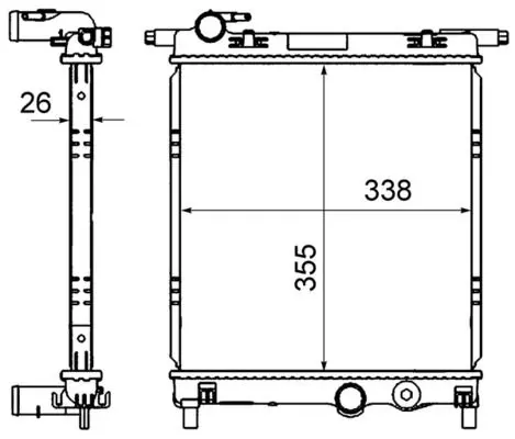 MAHLE CR831000S Радиатор охлаждающей жидкости