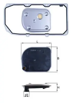 MAHLE HX158D1 Гидравлический фильтр коробки