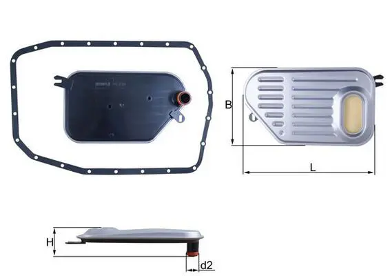 MAHLE HX239D Гидрофильтр, автоматическая