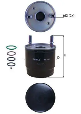 KL 1002D ФИЛЬТР ТОПЛИВНЫЙ