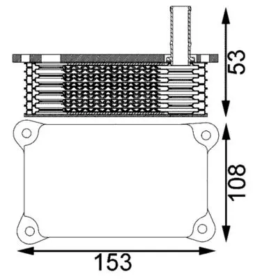 MAHLE CLC201000S масляный радиатор,