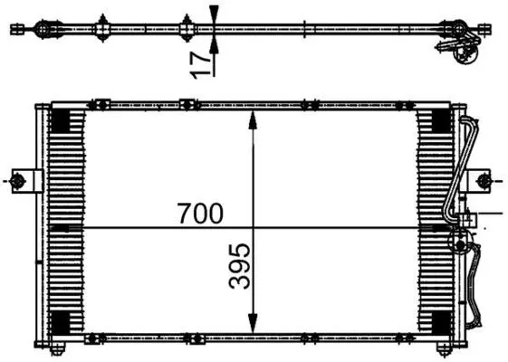 MAHLE AC379000S Конденсатор, кондиционер