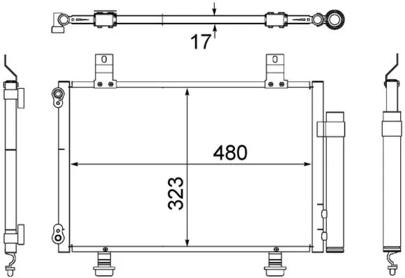 MAHLE AC495000S Конденсатор, кондиционер