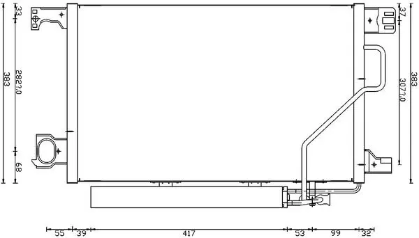 MAHLE AC662000S Конденсатор, кондиционер
