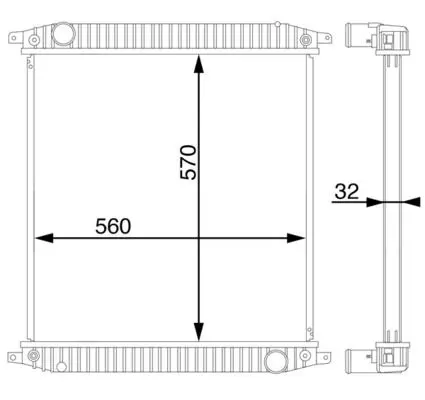 MAHLE CR703000S Радиатор водяной IVECO