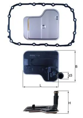 MAHLE HX240D Гидрофильтр, автоматическая