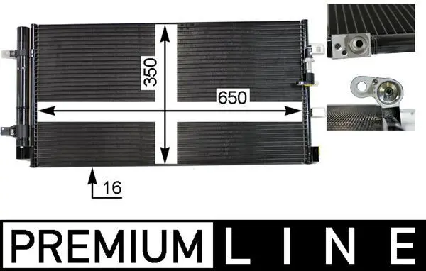 MAHLE AC738000P Конденсер кондиционера