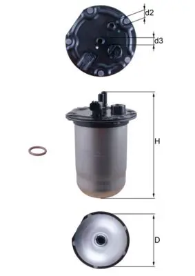 MAHLE KL1132D Топливный фильтр