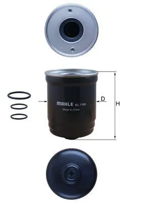 MAHLE KL1193D Топливный фильтр