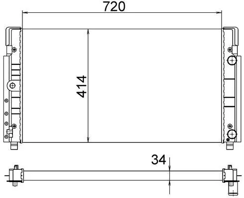 MAHLE CR1533000S Радиатор, охлаждение двигателя