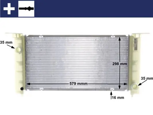 MAHLE CR1449000S Радиатор, охлаждение двигателя