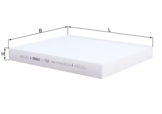 MAHLE LA569 Фильтр воздушный салона