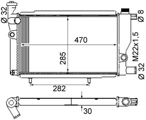 MAHLE CR428000S Радиатор, охлаждение двигателя