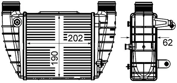 MAHLE CI421000S Интеркулер