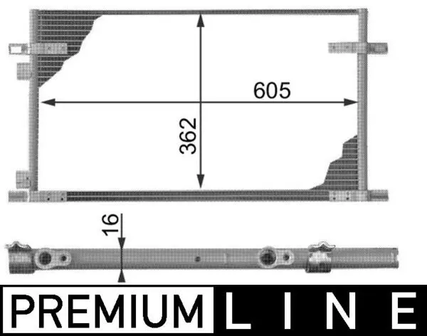 MAHLE AC278000P Конденсатор, кондиционер