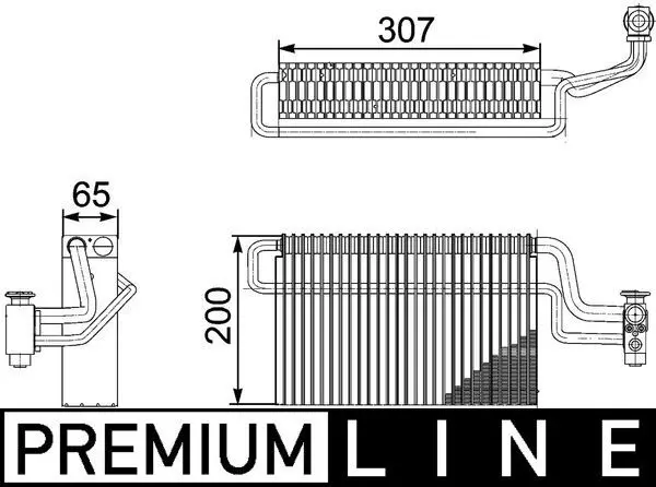 MAHLE AE146000P Испаритель кондиционера MAN