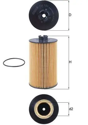 MAHLE OX161D Фильтр масляный для грузовых