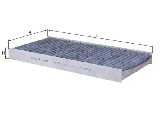 MAHLE LAK117 Фильтр салона угольный