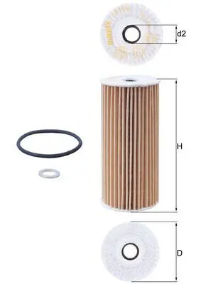 MAHLE OX1048D Фильтр масляный