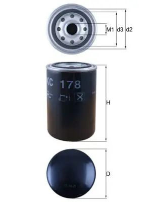 MAHLE KC178 Фильтр
