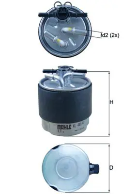 MAHLE KL44041 Фильтр топливный