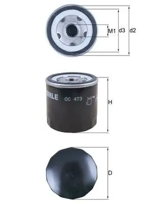 MAHLE OC473 Фильтр